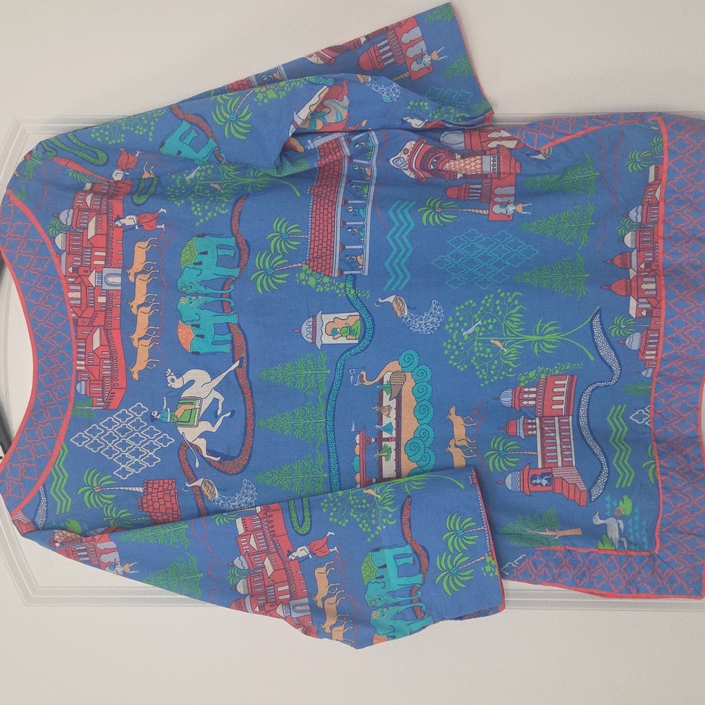 Beautiful Gretchen Scott Cotton Tunic Top In Great Condition! - Picture 7 of 14